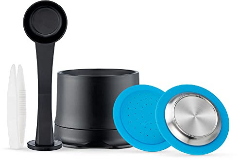 Ensemble de 2 filtres en acier inoxydable pour capsules de café réutilisables pour fabricant professionnel Nespresso Zenius