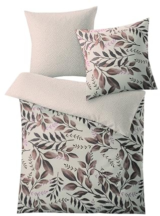 Kleine Wolke Bettwäsche Satin, Lian Taupe, 1-135x200 /1-80x 80