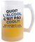 Planetee Chope de bière Quoi l'alcool c'est pas cool?| Verre pinte de bière idée cadeau alcool drôle et original pour collègue de travail famille et amis