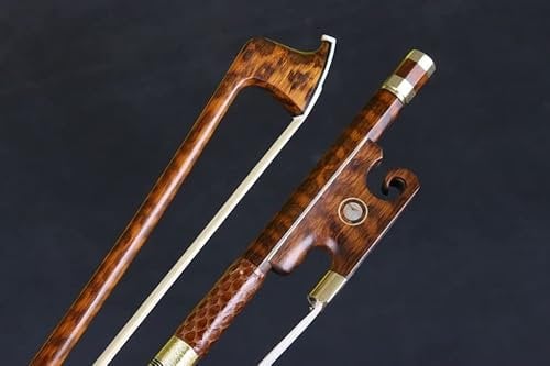 Advance Violinenbogen 4/4 Letterwood, gerade, hübsche Einlage, AAA-Bogenhaar, glatte Geigenbögen, volle Größe 4/4