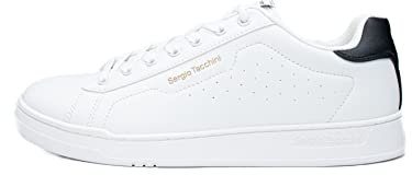 Sergio Tacchini Capri Unisex für Damen Herren Sneaker Schnürschuh Schuhe White Black (62) Gr. 44