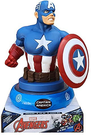 Lampada 3D, Capitan America, Marvel, Avengers, luce da notte a Led, comodino, tavolo, per bambini