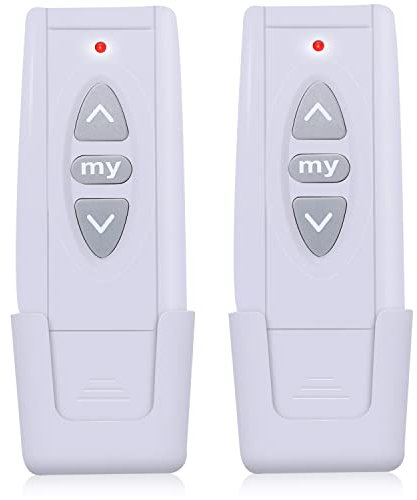 Lot de 2 télécommandes de rechange pour 1810630 Telis 1 Pure 1 canal 433,42 MHz uniquement pour stores électriques et volets roulants