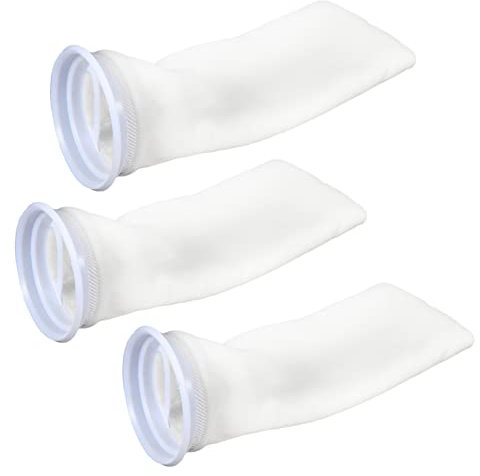 BCOATH 6 STK Filtertasche 10 Filtersocke Filterbeutel Aus Filz Fisch Taschen Beutel Mit Aktivkohle Filtertüten Für Aquarien Filterbeutel Für Mesh-filtersocke Aquarium Weiß Torf Baumwolle