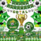 176 Pack Football Party Supplies Sports Theme Birthday Decorations Football Party Tableware Set-Plate Napkin tablecloth Football banner for Boys Sports Theme Birthday Decorations Serves 20 Guests