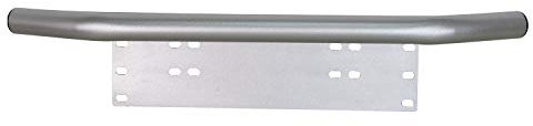 RIGIDON 23 Universal KFZ Kennzeichenhalter Nummernschildhalterung Front Stoßstange Bull Bar für Led Arbeitsscheinwerfer Scheinwerfer Bar für Auto Offroad Trucks LKW Trecker Traktoren Mehr, Silber