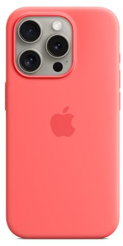 Apple Funda de Silicona con MagSafe para el iPhone 15 Pro - Guayaba 