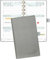POPRUN Taschenkalender 2025 Klein 16,5 x 9 cm (Aug.2024-Dez.2025) - Kalender 2025 Klein Ringbuch mit Softcover - Terminplaner, Planer 1 Woche 2 Seite mit Kartenschlitz - Grau
