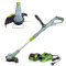 Cisaille à gazon portative de taille-haie, Cutter élagage jardin Tools20V tondeuse à gazon électrique sans fil coupe gazon chaîne de libération automatique avec 20 lames de rechange Léger et facile à