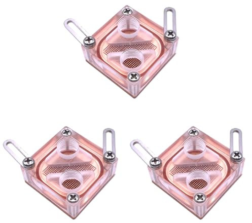 TsoLay 3X Chipsatz Waterblock Computer Wasserkühlung Acryl Transparent General Northbridge Block für Computer CPU Block