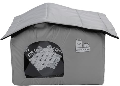 Maison de Refroidissement d'été pour Chat Oxford, Tapis de Lit Rafraîchissant, Climatiseur pour Animaux de Compagnie (M)