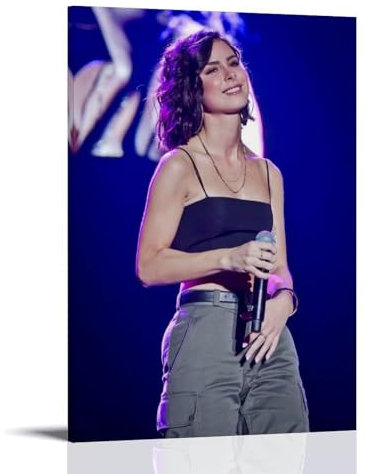 Lena Meyer-Landrut.8 Musikposter, Albumcover, Poster, dekorative Gemälde, Leinwand, Wandposter und Kunstdrucke, moderne Heimdekoration, Poster, 40 x 60 cm, Rahmenstil