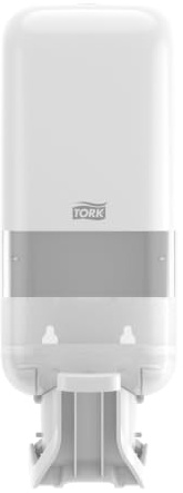 Tork Spender für Seifen und Händedesinfektionsmittel mit Armhebel Weiß S4, geeignet für Flüssigseife, Schaum und Gel, Elevation Design, 564100