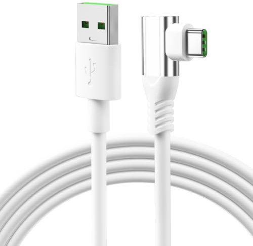 80W USB C Kabel Warp Charge Lade kabel Dash Ladekabel USB Typ C für OnePlus 12 12R 11 10 Nord CE 4 3 Lite,USB C Kabel 1,8M 90 Grad SUPER VOOC Ladekabel für Realme 13 12 Pro GT 6 6T für OPPO Reno12 11F