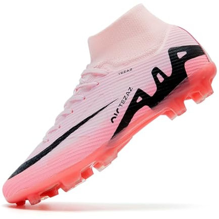 Orgonite Fußballschuhe Herren High Top Spike Professionelle Fussballschuhe Jugendliche Athletics Trainingsschuhe Atmungsaktive Sportschuhe Fußball Hallenschuhe