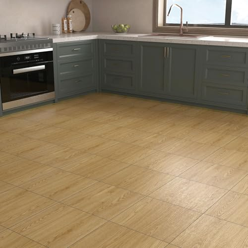 Yenhome 35 Pièces Revetement de Sol en Vinyle Autocollant Dalle en PVC Imitation Bois Marron 30x30cm Dalle PVC Adhesive Sol Vinyle Motif de Bois Imperméable pour Chambre à Coucher Salle de Séjour