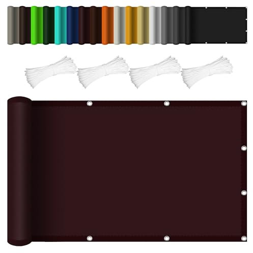 Sonnensegel für Gartenpavillon Sunset Deluxe 1.5 x 3.5 m Reißfest Wetterfest Schattierungsnetz inkl Befestigungsseile inkl Befestigungsseile für Terrasse Garten, Weinrot