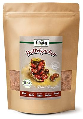 Biojoy Zucchero di datteri BIO (500 g), non raffinato, naturale e senza additivi (Phoenix Dactylifera)