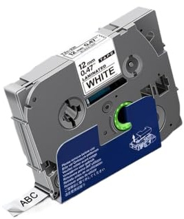 eRgDFS Kompatibel mit 16pk 18 mm schwarz auf weißem Etikett TZ241 TZC241 Kompatibel mit D400 D450 PTH300 Schreibmaschine(Black on Blue)