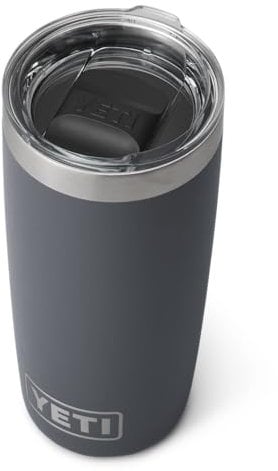 YETI Rambler Tumbler, Vaccum Insulated Stainless Steel Tumbler with Magslider Lid, Charcoal, 10 oz (296 ml)