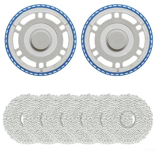 Ersatzteile für ECOVACS für T30S COMBO/T30S PRO/T30S PRO, für OMNI für T30 PRO/T50 PRO/N30 PRO Roboter-Staubsaugerzubehör, 2 Wischmopphalterungen T+ 8 Wischtücher