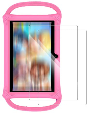 yystao 2 Pack Screen protector for PRITOM K7 Tablet 7 inch, Tempered Glass Film compatible with PRITOM P7, 9H Hardness，Anti-Scratch, Touch-Sensitive, HD Clear