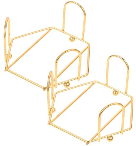 TOYZFRIENDY Support de Rangement Design Carré et Rond en Fer Doré pour sous-Verres Solides et Décoratifs Lot de 2 Pièces Délicat Cuisine et Maison