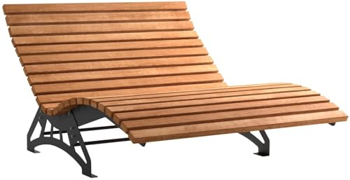 SOTECH Gartenliege Lounger 1500 Stahl verzinkt Komplettset mit Holzlatten