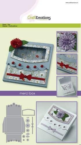 Stanzschablone - CraftEmotions Die - merci box Card A5