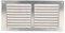 Amig - Rejilla Rectangular de Aluminio - Rejillas de Ventilación para Salida de Aire - Ideal para Techo de Cocina y Baño - Medidas 100 X 200 MM - Color Plateado