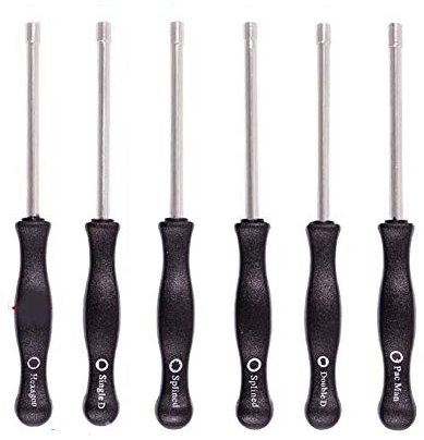 Preamer - Set di 6 cacciaviti per carburatore a carboidrati, per lavoratori artigianali, poulan, tagliabordi per motosega, con scanalature, tipo Pacman Double D