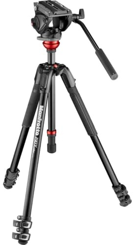 Manfrotto Nitrotech MVK500190XV N12 Video Head w/CF Twin Leg Tripod MS 100/75 mm