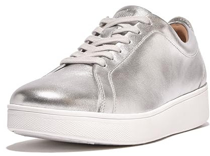 Fitflop Women's Rally Sneakers, Silver, 4.5 UK
