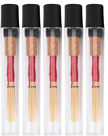 Oboe Reeds, 5 Stück Medium Soft Oboe Reed Musikinstrument Teil mit Kunststoffrohr für Instrument Amateur