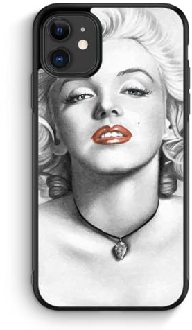Marilyn Monroe Vintage - Silikon Hülle für iPhone 11 - Vintage Damen Frauen Mädchen Schöne Hübsche Berühmte Personen Schutzhülle Handyhülle Case Cover