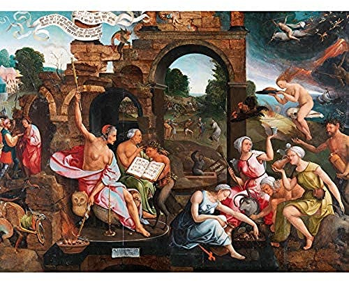 Artery8 Van Oostsanen – Saul und die Hexe von Endor Ungerahmter Leinwanddruck 30x40 cm