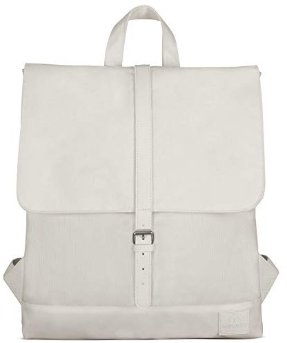 Johnny Urban Rucksack Damen - Mia - Schlanke Tasche mit Laptopfach - Aus Recyceltem PET - 7L - Wasserabweisend - Weiß