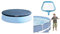 INTEX Bâche de Protection, 4,24 mètres, pour Piscine de 4,57m & Epuisette de Surface Bleu 29,5x31,5x2,5 cm