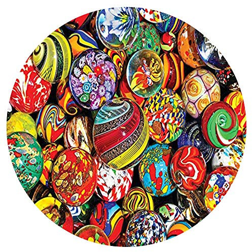 Yingxin34 Puzzle 1000 Teile - Farbe Glasmurmeln, großes Puzzle, Puzzles für Erwachsene 1000 Stück, schönes und einzigartiges Geschenk Rundschreiben