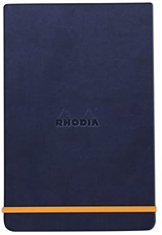 Rhodia 194359C Notizbuch Webnotepad 9x14cm liniert 96 Blatt Nachtblau