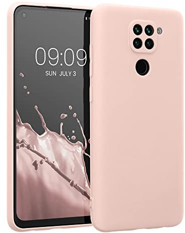 kwmobile Handyhülle kompatibel mit Xiaomi Redmi Note 9 Hülle - Handy Case aus weichem Silikon in Coconut Swirl