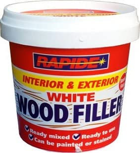 500g Wood Filler for Indoor & Outdoor General Repairs to Wood (Wood Filler White)