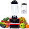 1800W Batidora Smoothies, Licuadora para Batidos de Frutas y Verduras con 15 Velocidades Regulables, 6 Velocidades Ajustables y 2 Litros Jarra, Haciendo Batidos, Sopas Calientes,Double cup