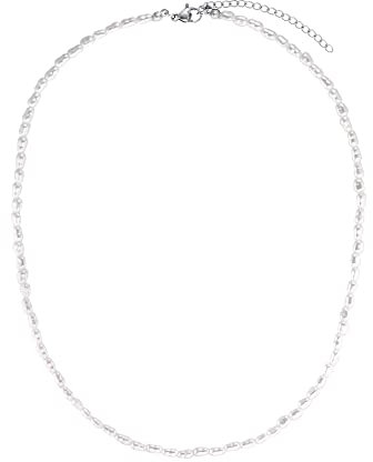 Heideman Halskette Marta Damen - aus hochwertigem Edelstahl - gold silber farbend - Kette mit Perlen für stilbewusste Frauen - 42cm lang mit Verlängerungskettchen