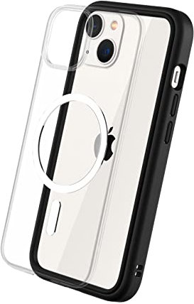 RhinoShield Modulares Case kompatibel mit MagSafe für [iPhone 13] | Mod NX - Überragender Magnet, Individuell anpassbare, strapazierfähige Schutzhülle 3.5M / 11ft Fallschut - Schwarz