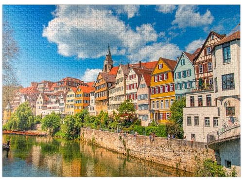 Tübingen in Stuttgart - Premium 1000 Teile Puzzle für Erwachsene