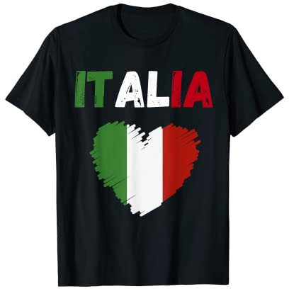 Italy Flag Holiday Italy Heart Italian Flag T-Shirt