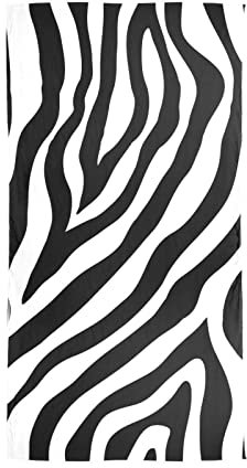YOUJUNER Damen Seidentücher Zebra-Druck Seide Schal Halstuch Lang Halstuch Halstücher Seidenschal