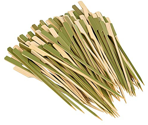 Bambus-Holzspieße für Cocktails, Vorspeisen, Obst-Kabobs, Sandwich, Grill-Snacks, 15,2 cm, 1000 Stück