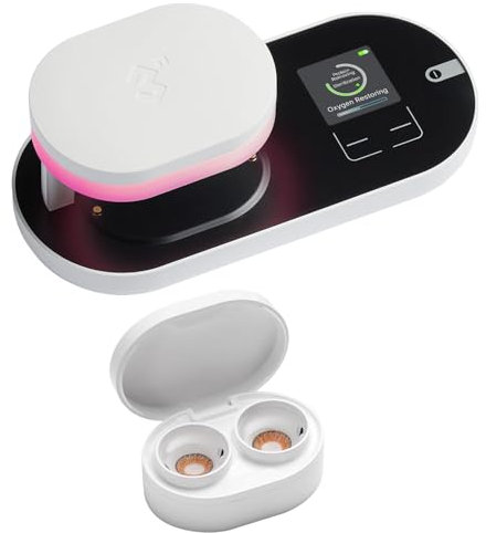3N ReO2 Contact Lens Cleaner, Electrophoresis Technology, FDA 510K Approval, with Mirror and Tweezer, Deep Clean Soft Lens, Long-Term and Colored Contact Lens, Non-ultrasonic Cleaner (White)